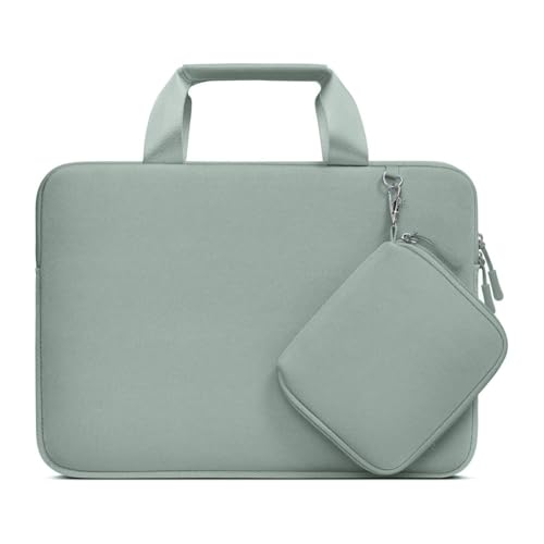 MOSISO Laptop Case 16 inch, 15-15.6 inch Laptop Sleeve Bag Compatible with MacBook Pro 16, HP Acer Dell Lenovo ASUS, Neoprene Carrying Computer Bag with Handle&Detachable Small Case, Antique Green - color: Antique Green, size: 16 inch