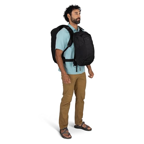 Osprey Farpoint 55L Men's Travel Backpack - Carry On Bag with Personal Item Sized Detachable Daypack, Antique Blue - color: Antique Blue, style: 55l