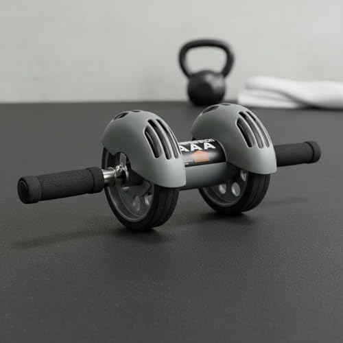 Automatic Return Silent Abdominal Braking Abdominal Exercise Roller for Beginners, Home Gym - style: Four-wheel Rebound