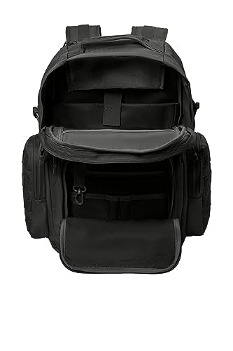 Tactical Gear bag Heavy Duty Duffel Gym bag/Tactical Backpack Custom Embroidered with your own text (Black Backpack) - color: Black Backpack