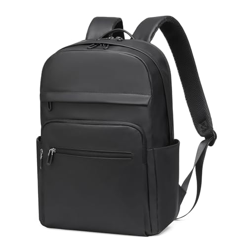 16 Inch Laptop Backpack for Men, Business Work Backpack for Everyday Commute, Waterproof Travel Office Computer Bag, Black - color: Black