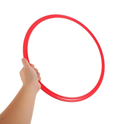 Kisangel 10pcs Speed and Agility Training Rings Plastic Exercise Hoops for Soccer Agility Drills Football Footwork Practice Outdoor Training Equipment