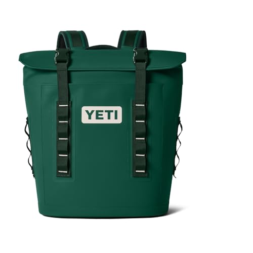 YETI Hopper M Series Backpack Soft Sided Coolers with MagShield Access - color: Black Forest Green, size: M12