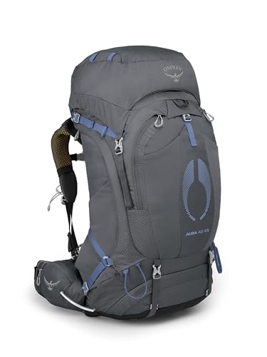 Osprey Aura AG 65L Women's Backpacking Backpack, Tungsten Grey, WXS/S - color: Tungsten Grey, size: X-Small-Small