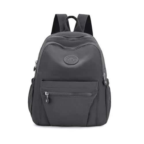 Tanweibago Mini Nylon Women Backpacks,11L Small Ladies backpacks Casual Lightweight Women Shopping Travel Daypack (Dark Grey) - color: Dark Grey