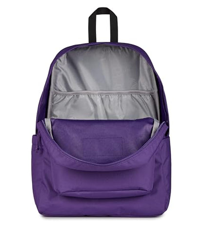 JanSport SuperBreak Plus Backpack with Padded 15-inch Laptop Sleeve and Integrated Bottle Pocket - Spacious and Durable Daypack for Work and Travel, Grape Jelly - color: Grape Jelly