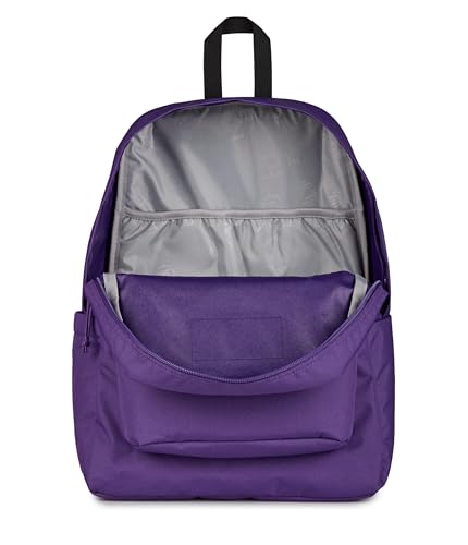 JanSport SuperBreak Plus Backpack with Padded 15-inch Laptop Sleeve and Integrated Bottle Pocket - Spacious and Durable Daypack for Work and Travel, Grape Jelly - color: Grape Jelly