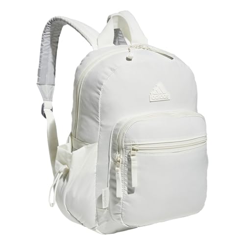 adidas Weekender Backpack – Small Lightweight Everyday Bag, 19L, Off White/1, OSFA - color: Off White/1