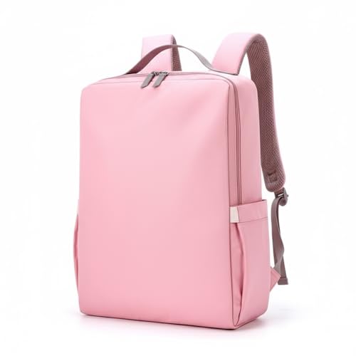 Tristan Home Minimalist Travel Backpack, Laptop Bag, Formal, Casual, Lightweight, Water-Resistant, Large (Pink) - color: Pink