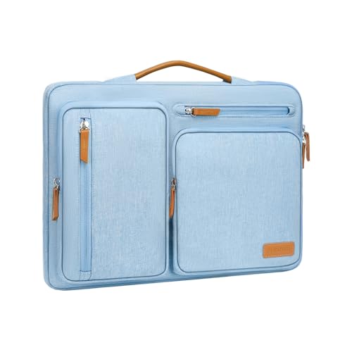 MOSISO 360 Protective Laptop Case 13.3 inch, 13-13.3 inch Laptop Sleeve Compatible with MacBook Air/Pro 13 / Pro 14,HP Dell Acer ASUS,Side Open Carrying Case with 4 Zipper Pockets&Handle, Air Blue - color: Air Blue, size: 13.3 inch