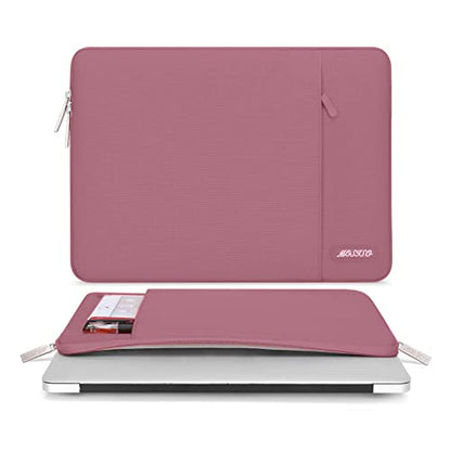 MOSISO Laptop Case 13 inch, Laptop Sleeve Compatible with MacBook Neo/Air/Pro 13 inch with A18/M5/M4/M3/M2/M1 Chip 2026-2016, Polyester Vertical Computer Sleeve Bag with Pocket, Dusty Rose - color: Dusty Rose, size: 13 inch