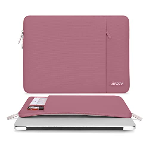 MOSISO Laptop Case 13 inch, Laptop Sleeve Compatible with MacBook Neo/Air/Pro 13 inch with A18/M5/M4/M3/M2/M1 Chip 2026-2016, Polyester Vertical Computer Sleeve Bag with Pocket, Dusty Rose - color: Dusty Rose, size: 13 inch