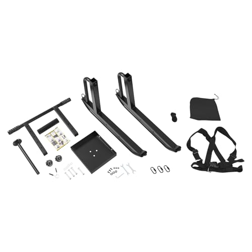 Weight Sled, Fitness Sled, Heavy-Duty Push Pull Sleds, 5 Levels Adjustable Height Weight Training Sleds for Enhance Muscle Strength and Improve Speed