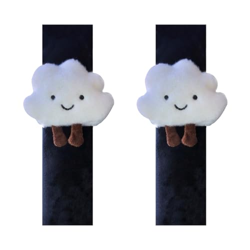 Fluffy Cloud Car Seat Belt Pads - Cute Seat Belt Covers for More Comfortable Driving - Safety Seatbelt Shoulder Strap Cushion Protect Shoulder and Neck - Backpack Shoulder Pad for Kids Adults (2PCS) - size: 2PCS