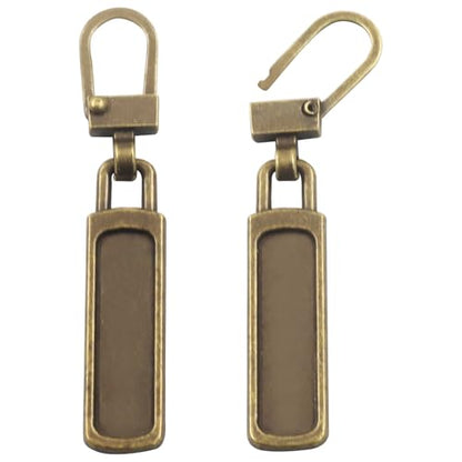 Unlorspy 6Pcs Upgraded Zipper Pull Replacements, Universal Detachable Slider Handles for Purses, Jackets, Backpacks, Boots, Coats, Luggage&Jeans(Bronze) - color: Bronze