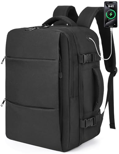 HILOMON Travel Backpack Carry-on Flight Approved, TSA Approved 17x13x8 Personal Item Size Airplane Approved Weekender Bag, Water Resistant Lightweight Laptop Daypack for Men Women