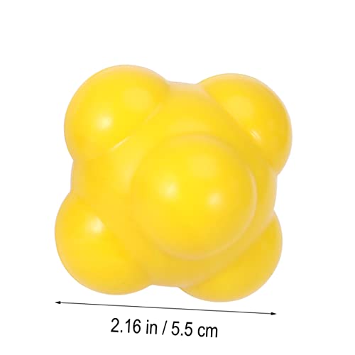 Abaodam Agility Reaction Ball for Training 58mm Silicone Hexagonal Speed Ball for Hand-Eye Coordination Medium Difficulty for Sports Training and Reflex Development
