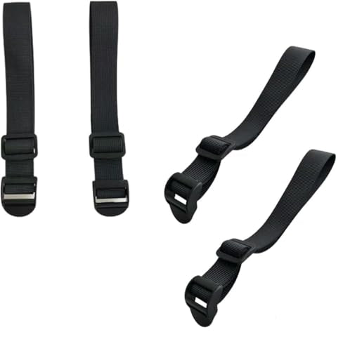 4 Pack Backpack Straps Extender with Adjustable Buckles | Polypropylene, adjustable buckles. Extends straps for bags, fanny packs, travel. Durable, easy to use. 4 pack.