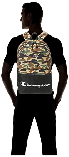 Champion Manuscript Backpack with Padded Adjustable Straps, Water Bottle Pocket for Work, Travel, Daily Use - color: Green