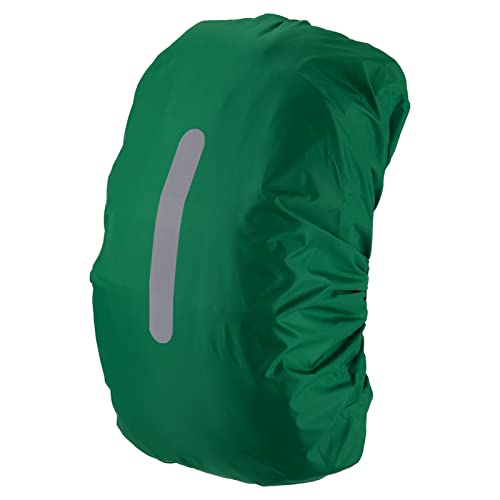 PATIKIL Waterproof Backpack Rain Cover, Non-Slip Backpack Cover with Vertical Reflective Strap Stay Dry for Hiking, Camping, Hunting - color: Dark Green, size: X-Large