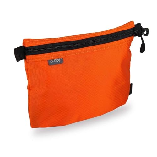 GOX Small Toiletry Bag for Men Bulk Cosmetic Bag Dopp Kit Carry On Zipper Pouch Organization Nylon Small Packing Sack Water Repellent(Orange) - color: Orange