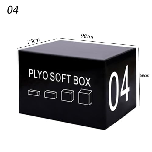 Jumping Training Box Soft Foam Enhanced Box Jumping Set Stackable Box for Home and Gym Can Be Provided Separately Or in Full - size: 90*75*60cm