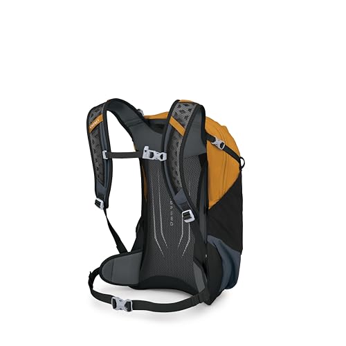 Osprey Hikelite 18L Durable Hiking Backpack - Travel Daypack with Rain Cover for Men and Women, Tungsten Yellow - color: Tungsten Yellow, style: 18l