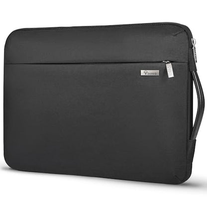 Voova Laptop Sleeve Case 13 13.6 Inch with Handle, 360°Protective Waterproof Slim Computer Bag Cover Compatible with MacBook Air 13 M1/M2/M3/M4 2020-2024, MacBook Pro 13, IPad Air/Pro 13, Black - color: Black, size: 12.6-13.6 Inch