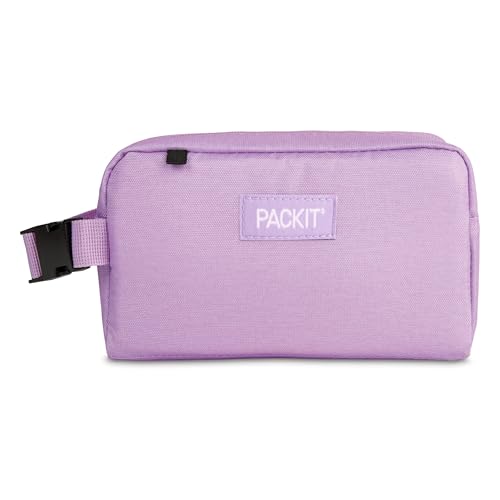 PackIt Freezable Small Insulated Snack Box, Lavender, with EcoFreeze Technology (Built-in Ice Pack), Mini Cooler or Small Lunch Bag, For Fresh Snacks On the Go, for Work, Gym, or Travel - color: Lavender