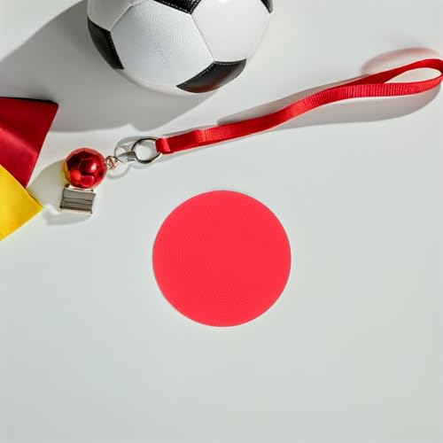 Beavorty 12pcs Football Training Disc Markers Flat Circle Spot Markers 10cm Multi- for Soccer Agility Drills Indoor Outdoor Sports Practice