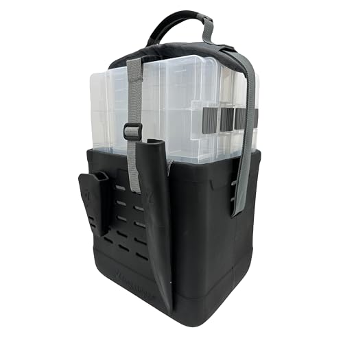 FROGG TOGGS EVA Tackle Vault, Lightweight, Customizable Fishing Tackle Bag - color: Black, style: 3700 Kit