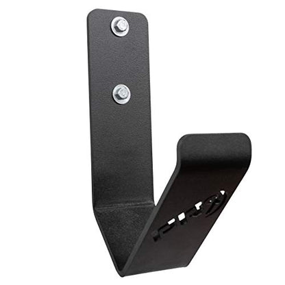 PRx Performance Exercise Rope Storage Hook, USA MADE Wall Mounted Battle Rope Holder, Home or Commercial Gym Accessory, Heavy Duty Steel, Black Powder Coated