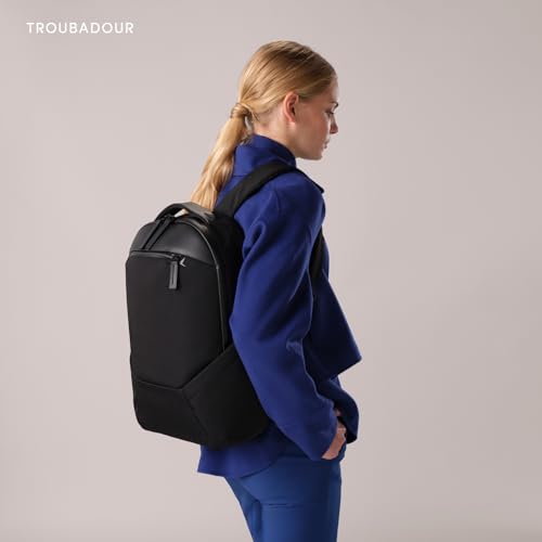 Troubadour Apex 4.0 Compact - 16L Premium Laptop Backpack - Ergonomic & Water Resistant - Designed for Work and Travel - Black - color: Black