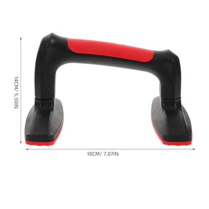 2pcs Red Plastic Push up Stands with Non-slip Handles for Men and Women Home Workout Fitness Equipment Gym Accessories Floor Push-up Bars for Strength Training