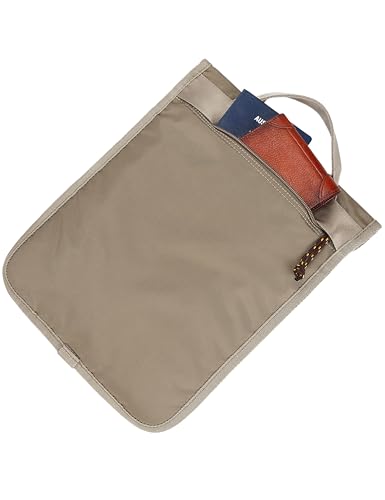 Kah&Kee Waterproof Laptop Backpack for Women - 17" Laptop Compartment + Detachable 11" iPad Tablet Sleeve, Ideal for Office & Work, School & Travel (Beige)