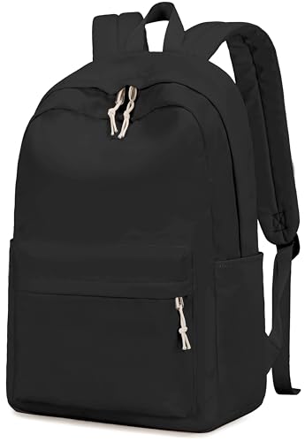 Bluboon School Backpack for Teen Girls Women Laptop Backpack College Bookbags Middle School Travel Work Commuter Back Pack - color: Black 12