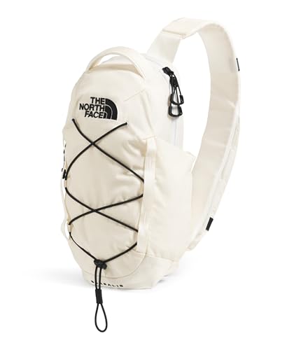 THE NORTH FACE Borealis SIing Bag | Crossbody Adjustable Strap, Water Repellent Finish, Multiple Compartments, Tablet Sleeve - color: Gardenia White/Tnf Black
