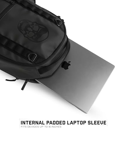 Gymreapers Gravestone 21L Backpack Travel Gym Bag Water-Resistant Lightweight Laptop Sleeve Carry On Luggage for Men & Women (Gunmetal) - color: Gunmetal