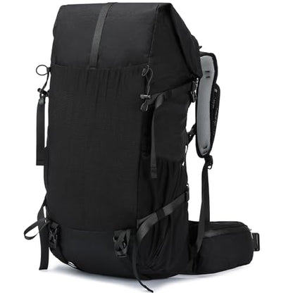 Hiking Backpack,40L to 50L Extra Large Capacity Hiking Bag,Internal Frame Camping Backpack,Upgraded X-PAC Lightweight Sport Daypack Travel Backpack Fit For Mountain Climbing Camping(Black) - color: Black