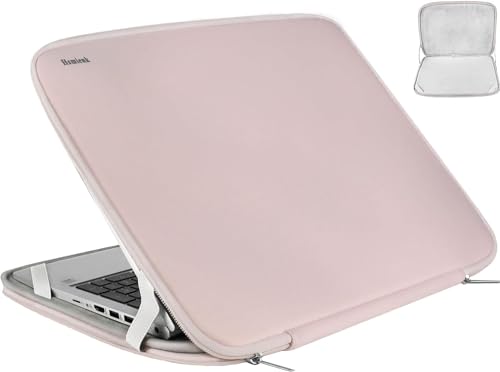 Laptop Sleeve Case 14 inch, Durable Shockproof Protective Computer Cover Flip Case Briefcase Carrying Bag Compatible with 14" HP, Lenovo, Asus, Acer, Notebook, Chromebook Computer, Pink - color: Pink, size: 14 Inch
