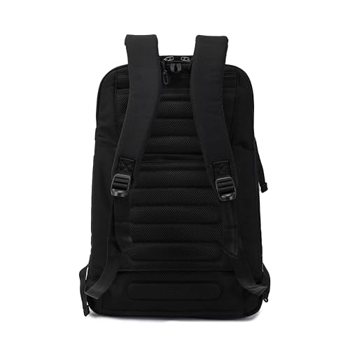 Hedgren TRIP LARGE Travel Backpack – Expandable, Water-Repellent RPET, Carry-On with RFID Protection, Laptop & Clothing Compartments, Rain Cover & Smart Sleeve - 36.2 L (Black) - color: Black