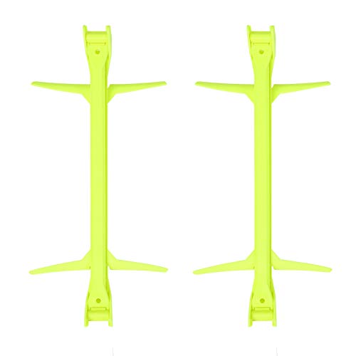 RiToEasysports Soccer Training Hurdles, Portable Adjustable Agility Hurdles Lightweight 2 Pack Yellow Cones for Athletes, Coaches, Home Workouts, Field Training Drills