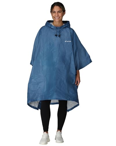 FROGG TOGGS Ultra-lite2 Waterproof, Breathable Rain Poncho, Adult and Youth Sizes - color: Blue, style: Adult