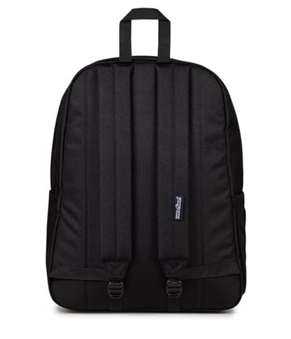 JanSport SuperBreak Plus Backpack with Padded 15-inch Laptop Sleeve and Integrated Bottle Pocket - Spacious and Durable Daypack for Work and Travel - Monochrome Black - color: Monochrome Black