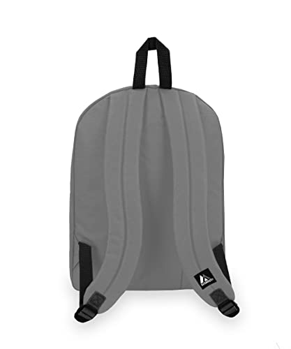 Everest 2045CR Classic Backpack, 16.5", Dark Gray - color: Dark Gray, size: One Size