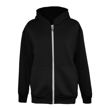 Backpack Hoodie for Men Women Zipper Cardigan Creative Hoodies Lightweight Travel Hooded Sweatshirts with Backpack - color: Black, size: Small