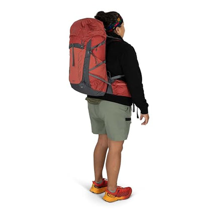 Osprey Tempest 33L Women's Lightweight Hiking Backpack - Daypack for Travel & Camping, Red Pampas/Coal Grey, Extended Fit - color: Red Pampas/Coal Grey, size: 33L - Extended Fit