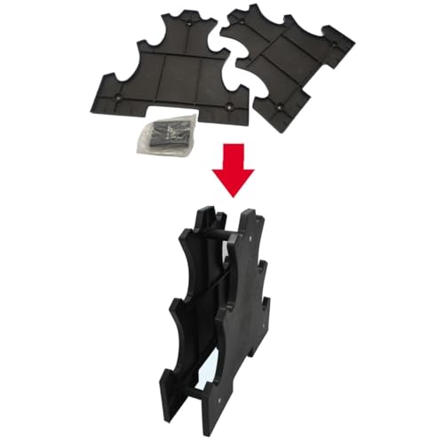 Triangular 3-Tier Dumbbell Rack - Compact Home Gym Black Storage Stand, Space-Saving Fitness Organizer, Easy To Install