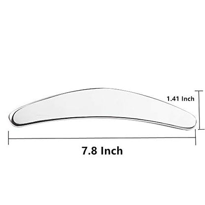 Medical Grade Stainless Steel Gua Sha Guasha Massage Soft Tissue Therapy Used for Back, Legs, Arms,Neck,Shoulder (A) - style: A