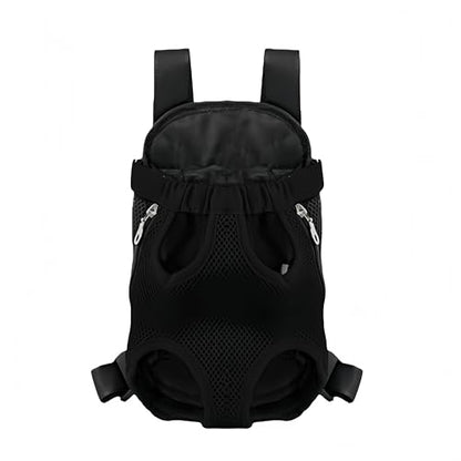 Dog Backpack Carrier/Cat Carrier,Adjustable, Hands-Free, Suitable for Hiking, Traveling, Camping, and Daily Walks,15.4-20.9 lbs (X-Large,Black)